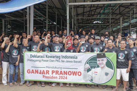 Pedagang Pasar dan Kowarteg Bekasi Dukung Ganjar Maju di Pilpres - JPNN.COM