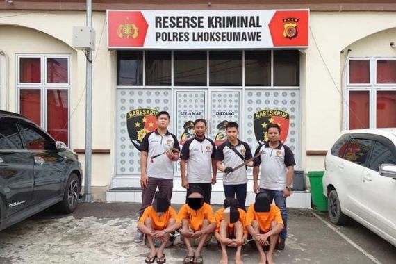 Polisi Gulung 5 Pelaku Pembacokan di Lhokseumawe, Ada yang Masih di Bawah Umur - JPNN.COM