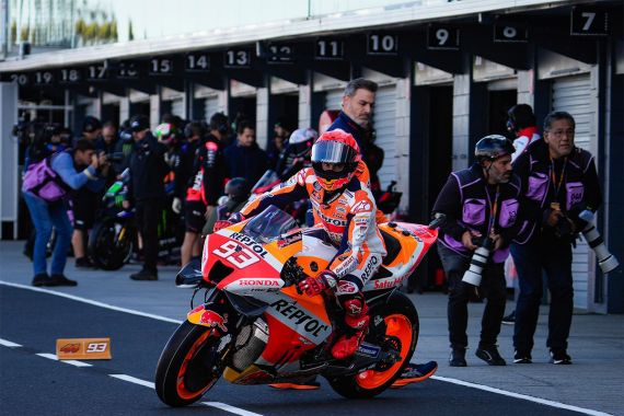 MotoGP Italia 2023: Gagal Finis, Marc Marquez Mengancam Tim Teknis Honda - JPNN.COM