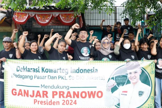 Kowarteg, Pedagang Pasar, dan PKL Jakbar Sepakat Dukung Ganjar jadi Presiden - JPNN.COM