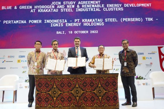 Pertamina, IGNIS, & Krakatau Steel Studi Pengembangan Hidrogen Bersih di Indonesia - JPNN.COM