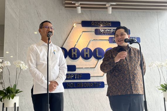 Erick Thohir dan Heru Bertemu, Bahas Transportasi Jakarta yang Dirasa Belum Maksimal - JPNN.COM