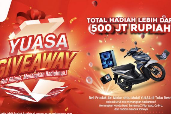 Yuasa Bagi-Bagi Hadiah Total Rp 500 Juta, Begini Cara Ikutnya - JPNN.COM