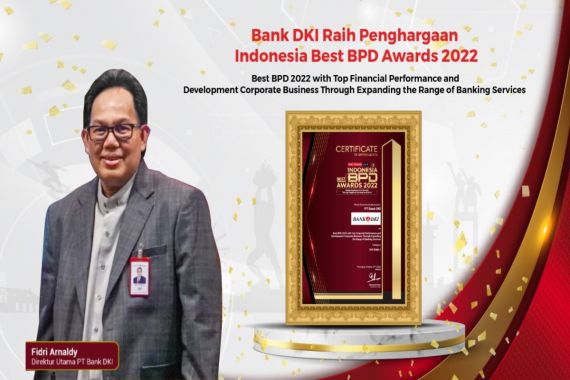 Lakukan Kinerja Positif untuk Pertumbuhan Ekonomi, Bank DKI Raih Indonesia Best BPD Awards 2022 - JPNN.COM