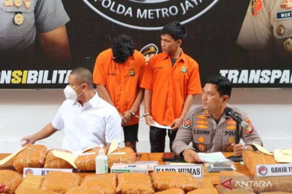 Penampakan 112 Kilogram Ganja yang Rencananya Disebar di Jakarta - JPNN.COM