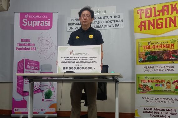 Kepedulian Tinggi Cegah Stunting, Sido Muncul Beri Bantuan Bersama Universitas Warmadewa - JPNN.COM