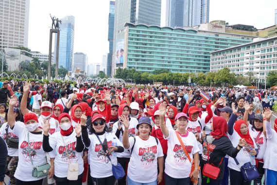 Ratusan Orang dan Saga Berkumpul di CFD, Ajak Warga DKI Dukung Ganjar - JPNN.COM