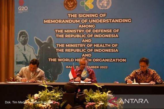 Menhan Prabowo & Menkes Budi Teken Kesepakatan Ini dengan WHO - JPNN.COM