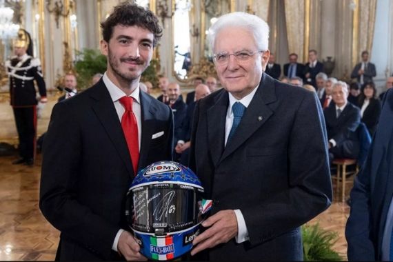 Presiden Italia Puji Kemenangan Francesco Bagnaia dan Ducati - JPNN.COM