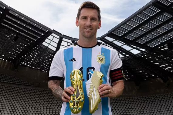 Ini Sepatu Messi di Piala Dunia 2022, Sebegini Harganya - JPNN.COM