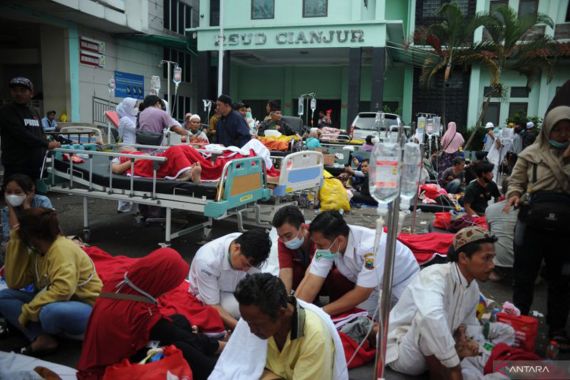 Korban Meninggal Dunia Akibat Gempa Cianjur 103 Orang - JPNN.COM