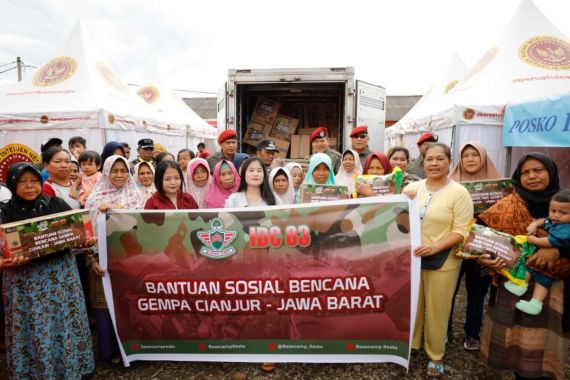 Para Istri BIN Serahkan Bantuan untuk Korban Gempa di Cianjur - JPNN.COM