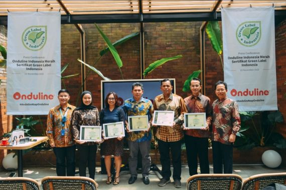 5 Produk Atap Ringan Bitumen Onduline Indonesia Raih Sertifikat Hijau - JPNN.COM
