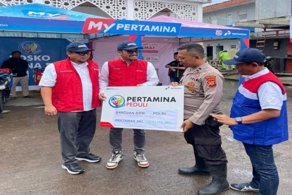 Bantu Penanganan Gempa Cianjur, Pertamina Pasok 20 Ribu Liter BBM untuk Polri  - JPNN.COM