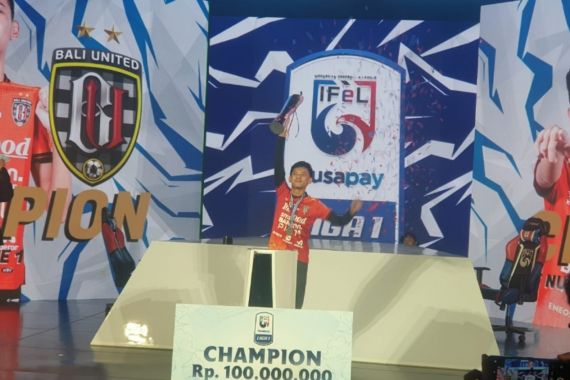 Rizky Faidan Bawa Bali United Juara Nusapay IFeLeague 1 2022 - JPNN.COM