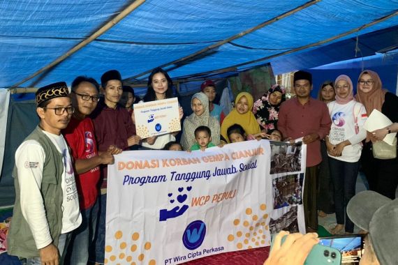 PT Wira Cipta Perkasa Salurkan Bantuan untuk Korban Gempa di Cianjur - JPNN.COM