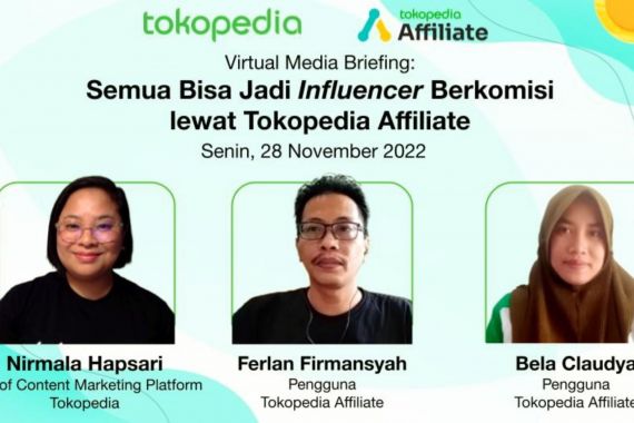 Tokopedia Affiliate Ajak Masyarakat Jadi Influencer, Banyak Keuntungannya - JPNN.COM