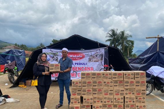 Kirimkan Bantuan, Kokola Group Hadir untuk Korban Gempa Cianjur - JPNN.COM