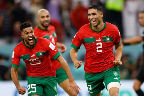 Taklukkan Spanyol, Maroko Masuk 8 Besar Piala Dunia 2022, Dramatis - JPNN.COM