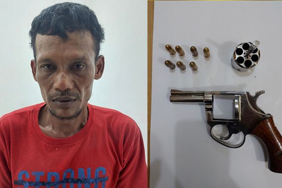 Suwanto Ditangkap Polisi, Sepucuk Senpi & Sabu-Sabu Ditemukan di Tas Selempangnya - JPNN.COM