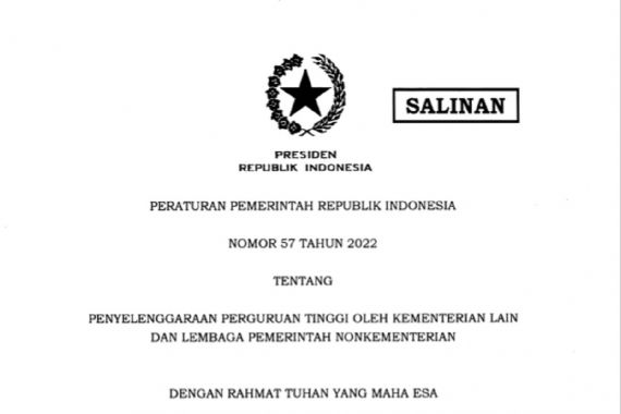 Terbit PP 57 Tahun 2022, Bagaimana Nasib Perguruan Tinggi Kedinasan? Oh - JPNN.COM