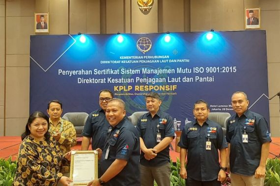 Direktorat KPLP Berhasil Raih Sertifikat ISO 9001:2015 - JPNN.COM
