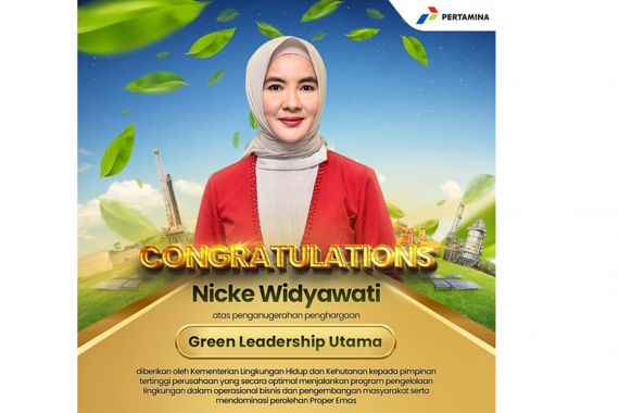 Berhasil Kelola Energi Berkelanjutan, Nicke Widyawati Raih Penghargaan sebagai CEO Green Leadership Utama - JPNN.COM