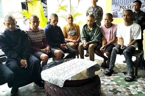 10 Pelaku Tawuran & Balap Liar saat Tahun Baru Digunduli, Lalu Diberi Keadilan Restoratif - JPNN.COM