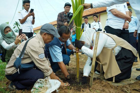 Peruri Beri Bantuan 300 Pohon di Daerah Terdampak Abrasi dan Rob - JPNN.COM