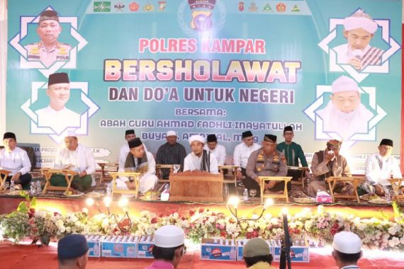 Polres Kampar Ajak Masyarakat Berselawat dan Doa Bersama untuk Negeri - JPNN.COM