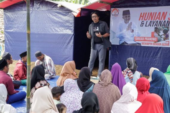 Ganjar Muda Padjajaran Beri Hunian Sementara & Terapi untuk Korban Gempa Cianjur - JPNN.COM
