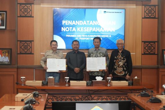 Penuhi Pasokan Air Smelter Manyar, Freeport Indonesia Gandeng Perumda Giri Tirta - JPNN.COM