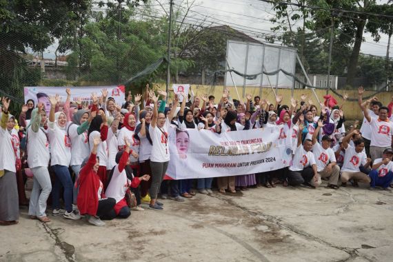 Relawan Puan Gelar Lomba Unik, Suasana Sosialisasi Puan Maharani Makin Semarak - JPNN.COM