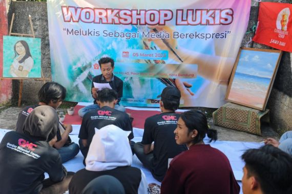 Ganjar Milenial Center Menggelar Workshop Lukis di Bandung - JPNN.COM