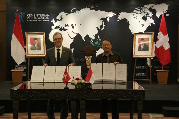 Indonesia dan Swiss Tanda Tangani Kerja Sama Promosi Perdagangan - JPNN.COM