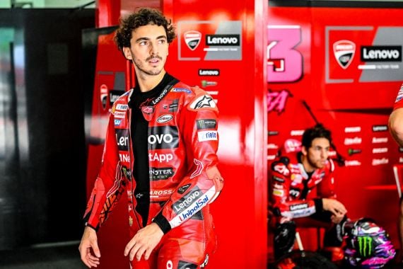 MotoGP Indonesia 2023: Seriusnya Pecco Bagnaia Sebelum Mengaspal di Sirkuit Mandalika - JPNN.COM