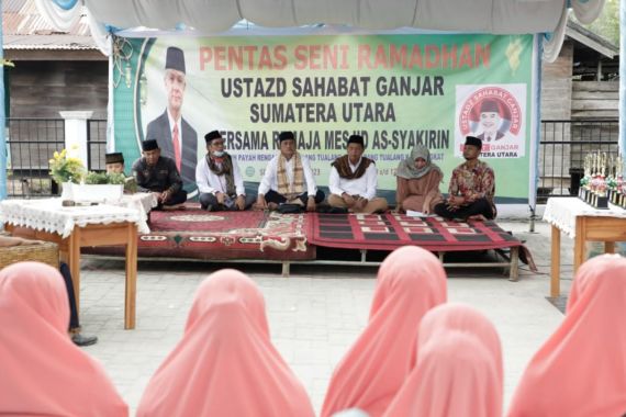 Usbat Ganjar Sumut Gelar Lomba Selawatan di Desa Padang Tualang - JPNN.COM