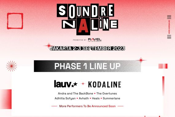 Lauv dan Kodaline Jadi Bintang Tamu Soundrenaline 2023 - JPNN.COM