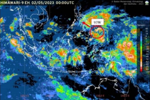 BMKG Mendeteksi Kemunculan Bibit Siklon Tropis 93W di Samudera Pasifik Utara Malut - JPNN.COM