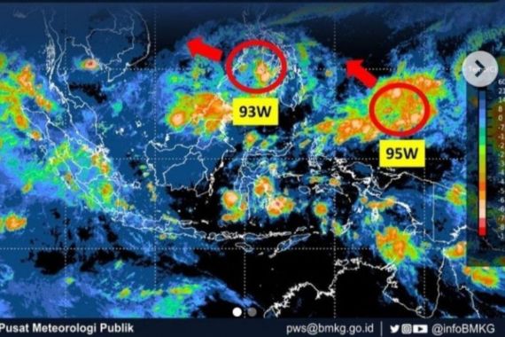 BMKG Deteksi 2 Bibit Siklon Tropis di Sekitar Wilayah Ini, Tolong Siapkan Mitigasi! - JPNN.COM