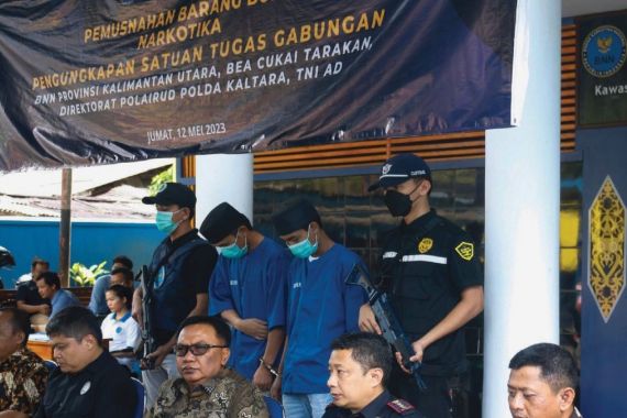 Bea Cukai & BNNP Kalimantan Utara Musnahkan Barang Bukti Narkoba Sebanyak Ini - JPNN.COM