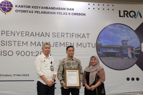 KSOP Cirebon Meraih Sertifikat Sistem Manajemen Mutu ISO 9001:2015 - JPNN.COM