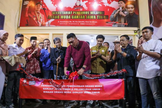 OMG Jatim Resmikan Posko Pemenangan Ganjar di Surabaya - JPNN.COM