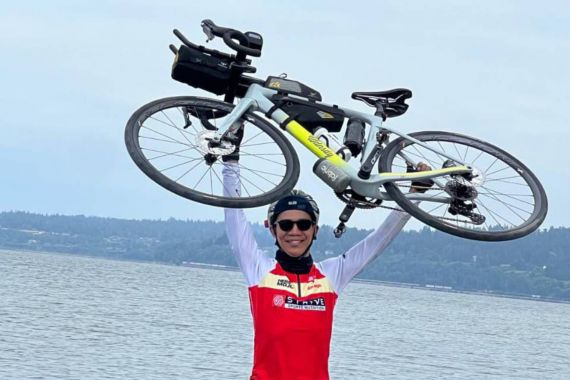 Dukungan Antangin Tambah Motivasi Dzaki Wardana Menaklukkan Trans AM Bike Race di AS - JPNN.COM