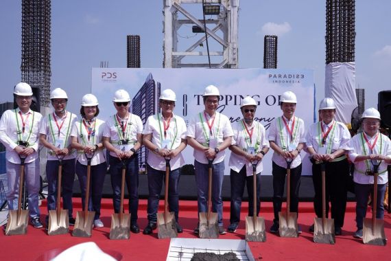 Topping Off Apartemen Antasari Place Sebagai Bukti Komitmen PDS kepada Konsumen - JPNN.COM