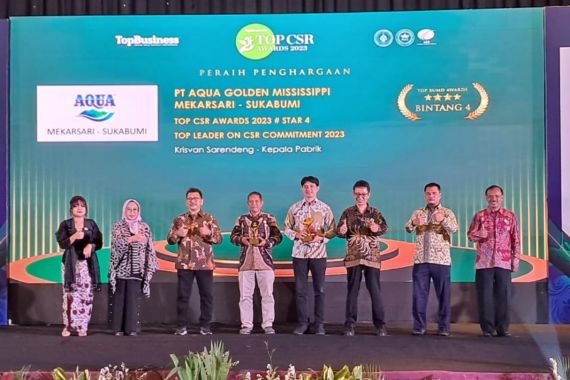 Keren! 9 Pabrik Danone-AQUA di Jawa Barat Raih TOP CSR Awards 2023 - JPNN.COM