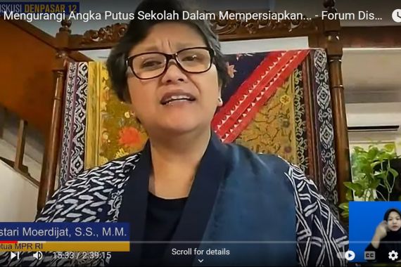 Angka Putus Sekolah Meningkat, Wakil Ketua MPR Lestari Moerdijat Beri Solusi Bijak - JPNN.COM