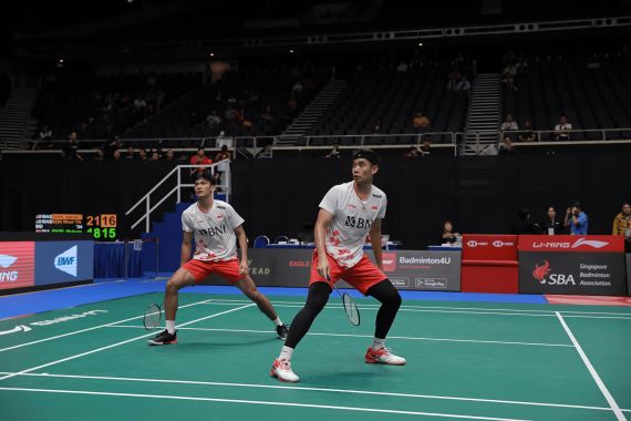 Luapan Kecewa Bagas/Fikri Setelah Kandas di 16 Besar Singapore Open 2023 - JPNN.COM