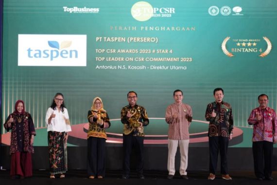 TASPEN Raih 2 Penghargaan di Ajang TOP CSR Awards 2023 - JPNN.COM