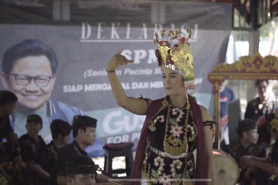 Seniman Gandrung Banyuwangi Mendukung Gus Imin Pimpin Indonesia - JPNN.COM